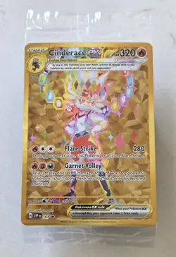 Sealed Cinderace Ex 163 Sv: Scarlet & Violet Promo Cards Holo Pokemon Tcg - Image 1