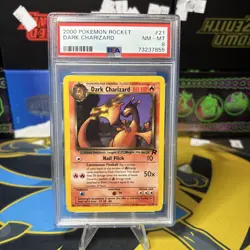 Dark Charizard 21/82 non holo - PSA 8 - Pokemon Cards WOTC Team Rocket set 2000 - Image 1