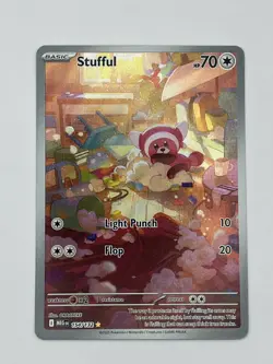 Pokemon Stufful SV04 234/218 Paradox Rift Holo Basic 70 HP Light Punch Flop Card - Image 1