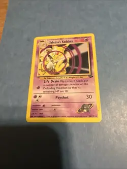 Pokemon TCG Sabrina’s Kadabra 58/132 Gym Challenge Uncommon WOTC Vintage Card - Image 1