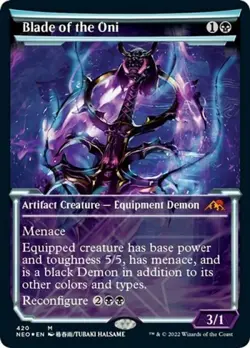 Blade of the Oni (Foil Etched) -Foil Near Mint MTG Kamigawa: Neon Dynasty - Image 1