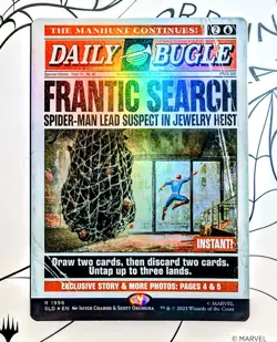 Frantic Search (Rainbow FOIL) | MTG SLD | Spider-Man Daily Bugle EDH | Rare | NM - Image 1