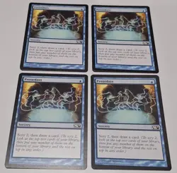 Preordain X4 Playset - NM/M - M11 Magic 2011 Core Set MTG Magic The Gathering - Image 1