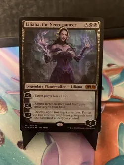 Magic: The Gathering Liliana, the Necromancer Foil Mythic Core Set 2019 291/280… - Image 1