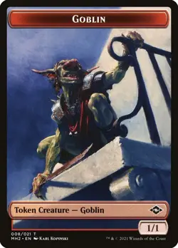 MTG Magic MH2 Modern Horizons II - 1x EN EX TOKEN 008 Goblin - Image 1