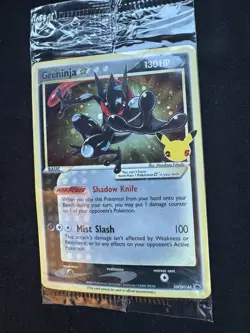Greninja Gold Star SWSH144 Sealed Celebrations Black Star Promo Pokemon TCG - Image 1