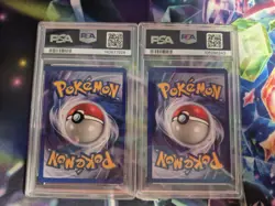 Pokemon Nidoking 11/102 PSA 8 + Machamp 1st Ed 8/102 PSA 6 Base Set Slabs - Image 2