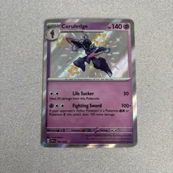 Ceruledge - 162/091 - Shiny Rare NM, English Pokemon Paldean Fates - Image 1