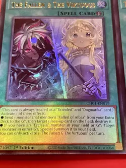 2x The FaLLen & The Virtuous | CH01-EN019 | Ultra Rares | 1st Edition | YuGiOh! - Image 2