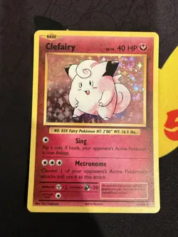 Pokemon Card TCG Clefairy XY Evolutions 63/108 Holo Rare Lightly Played - Image 1