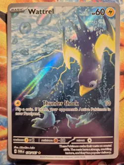 Wattrel Secret Rare Pokemon Card, Surging Sparks, 178/167 - Image 1