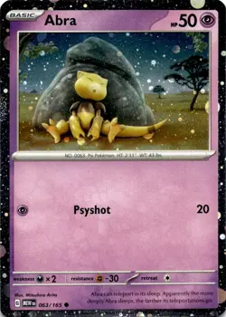 ABRA 063/165 HOLO P MISCELLANEOUS CARDS & PRODUCTS POKEMON NM/M - Image 1