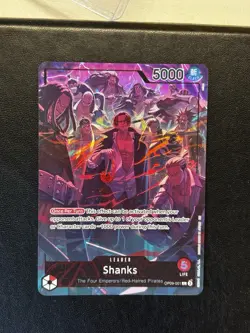 OP09-001 Shanks (2nd Anniversary Alt) ONE PIECE Card TCG MINT English - Image 1