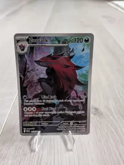 ZOROARK 143/086 WHITE FLARE ILLUSTRATION RARE NM Holo Pokemon Card - Image 1