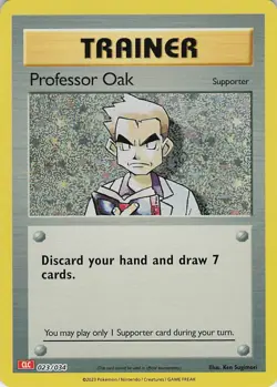 Professor Oak (CLC) Holo Classic Collection Trading Card Game Classic 023/034 NM - Image 1