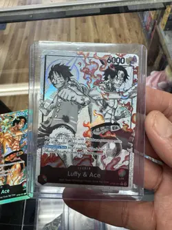 ST30-001 Luffy & Ace leader Alt Art (Parallel) One Piece Card Game ENGLISH Deck - Image 1