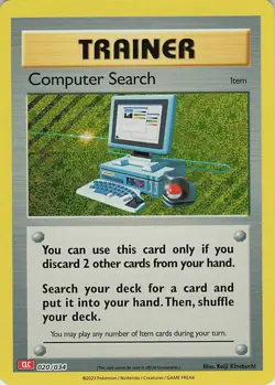 Computer Search (CLC) Holo Classic Collection Trading Card Game 020/034 NM - Image 1