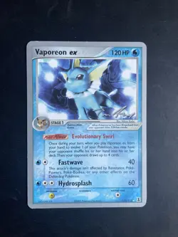 Pokemon Card Vaporeon ex 110/113 Non Holo World Championships 2006 LP - Image 1