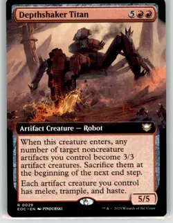 MTG - Depthshaker Titan (Extended Art) R Commander: Edge of Eternities 29 NM - Image 1