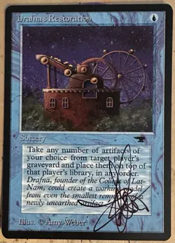 MTG ARTIST PROOF MTG Drafnas Restoration AP Sketch Art Amy WEBER - Image 2