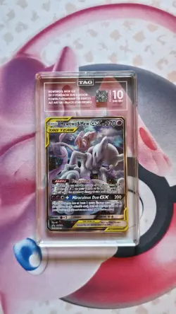 Pokemon Mewtwo & Mew GX TAG TEAM SM191 Sun & Moon Promo TAG 10 - Image 1