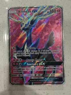 Pokemon Xerneas GX Full Art 126/131 Ultra Rare Holo Sm-Forbidden Light Card LP - Image 1