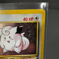 1999 Pokemon TCG Clefairy 5/102 Base Set Holo Rare Card Vintage WOTC MP - Image 3