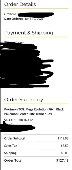 Pokemon Pitch Black Pokemon Center PC Elite Trainer Box ETB CONFIRMED *PRESALE* - Image 2