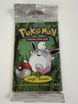 1999 Pokemon WOTC Unlimited Jungle Booster Pack Factory sealed Wigglytuff 21.10 742818061384 - Image 1