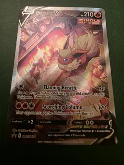 Pokemon TCG Flareon V SWSH179 SWSH: Sword & Shield Promo Cards Holo MINT - Image 1