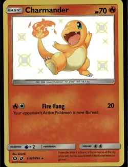 Charmander Shiny Holo Rare Hidden Fates: Shiny Vault SV6/SV94 Fire Holo Pokemon - Image 1