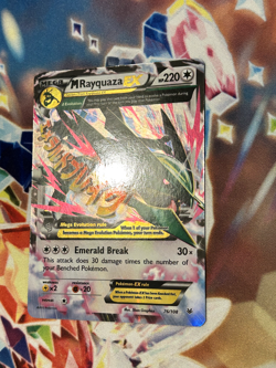 Pokemon M Rayquaza EX 76/108 Mega XY Roaring Skies NM - Image 2