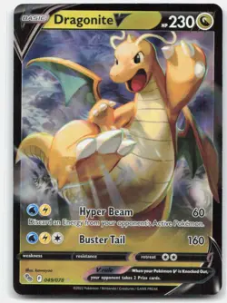 Dragonite V 049/078 Holo V Rare Pokemon GO Pokemon Near Mint - Image 1