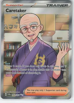 Caretaker - 203/167 Ultra Rare Holo SV06: Twilight Masquerade NM Pokemon - Image 1