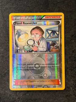 FOSSIL RESEARCHER 92/111 FURIOUS FISTS Trainer Pokemon | REVERSE HOLO | NM-LP - Image 1