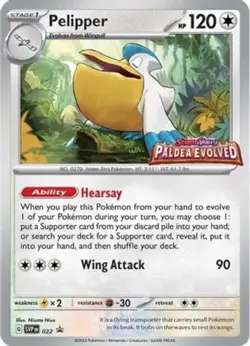1x Pelipper - SVP022 - Holo - SVP Black Star Promos (Prerelease) NM-Mint Pokemon - Image 1