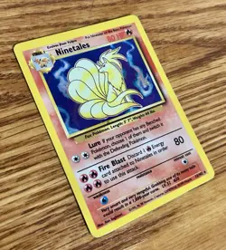 Ninetales Holo Base Set 012/102 MP Pokemon TCG - Image 2
