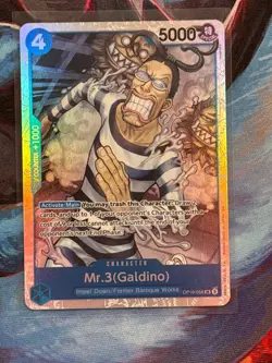 Mr.3 (Galdino) OP16-056 SR The Time of Battle Foil English One Piece - Image 1