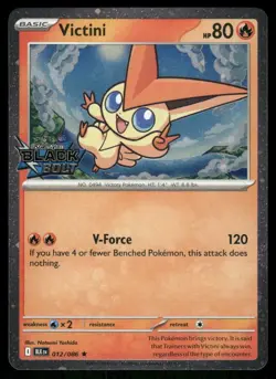 Victini 012/086 Cosmos Holo Black Bolt Pokemon TCG trading card - Image 1