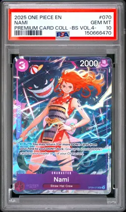 2025 ONE PIECE PREMIUM CARD COLLECTION -BEST SELECTION VOL.4 - #070 NAMI PSA 10 - Image 1