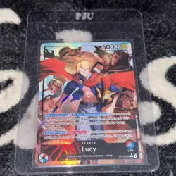 Bandai Lucy Leader Card OP15-002 OP-15 5000 Power Foil Alt Art One Piece - Image 1