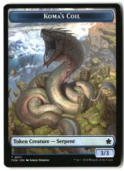 MTG Scion of the Deep // Koma's Coil Doubled-Sided Token [FDN - 13 // 11] LP - Image 1