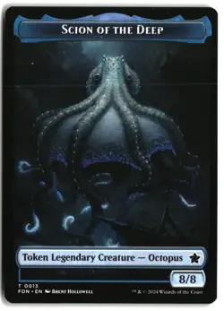MTG Scion of the Deep // Koma's Coil Doubled-Sided Token [FDN - 13 // 11] LP - Image 2