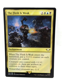 The Flesh Is Weak - Warhammer 40,000 - Surge Foil - Rare - Mtg - 40k 122 - Image 1
