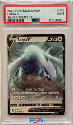 Pokemon Lugia V #138 Silver Tempest PSA 9 - Image 1