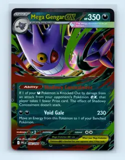 Pokemon tcg ME02: Phantasmal Flames Mega Gengar ex Near Mint or Better - Image 1