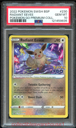 Pokemon Promo Radiant Eevee SWSH230 PSA 10 - Image 1