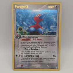 2005 Pokemon Porygon2 12/115 Unseen Forces 70HP Holo Rare Stamped - Image 2
