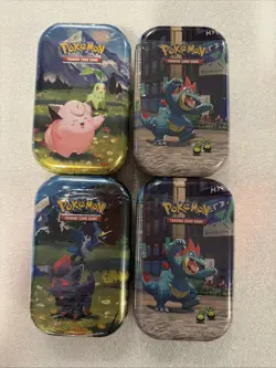 (LOT OF 4) Pokemon TCG Mega Evolutions Ascended Heroes Mini Tins Set NEW SEALED! - Image 1