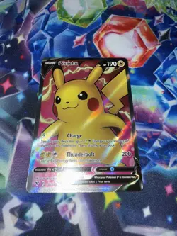 Pokemon Pikachu V 170/185 SWSH04 Vivid Voltage Ultra Rare Full Art Holo English - Image 1